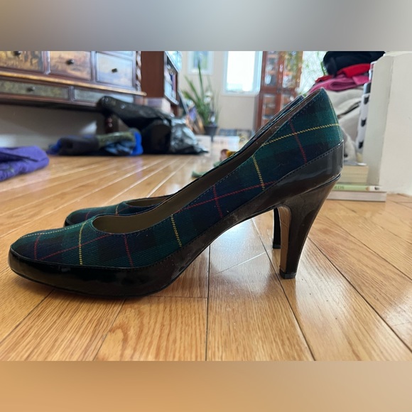 Vintage tartan Liz Claiborne heels - Picture 3 of 4